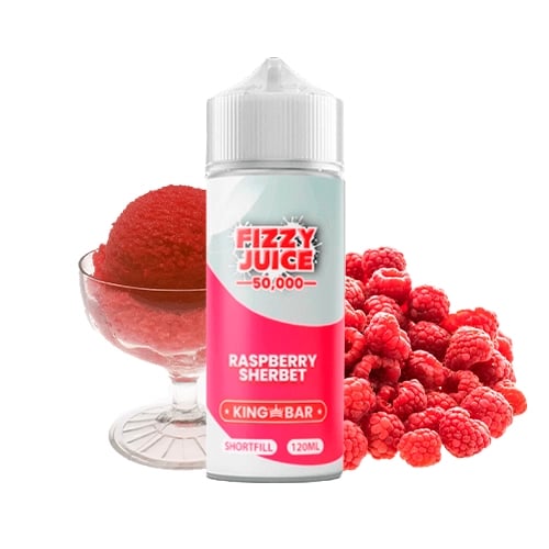 King Bar Raspberry Sherbet-Fizzy Juice-100ml
