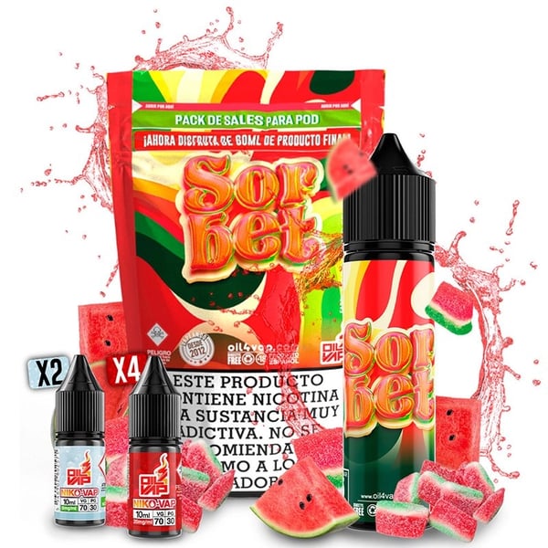 Pack Sorbet + NikoVaps - Oil4Vap Sales - 60ml