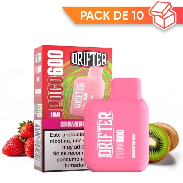 Drifter Poco 600 - Strawberry Kiwi (Pack x10)
