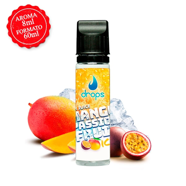 Aroma Mango Passion Fruit Ice - Drops Bar Juice (Longfill)