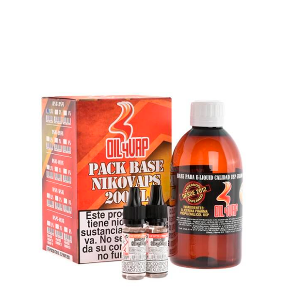 Oil4Vap Pack Base + Nicovaps (200ml)