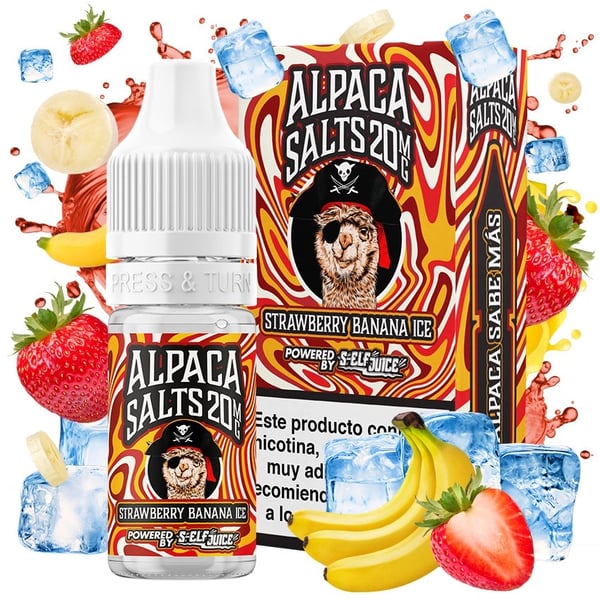 Sales Strawberry Banana Ice - Alpaca Salts 10ml