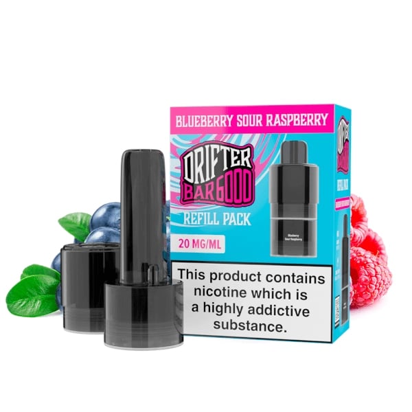 Recambio Precargado Blueberry Sour Raspberry - Drifter Bar 6000