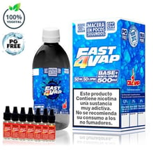 Oil4Vap Fast4Vap Pack Base + Nicovaps (500ml)