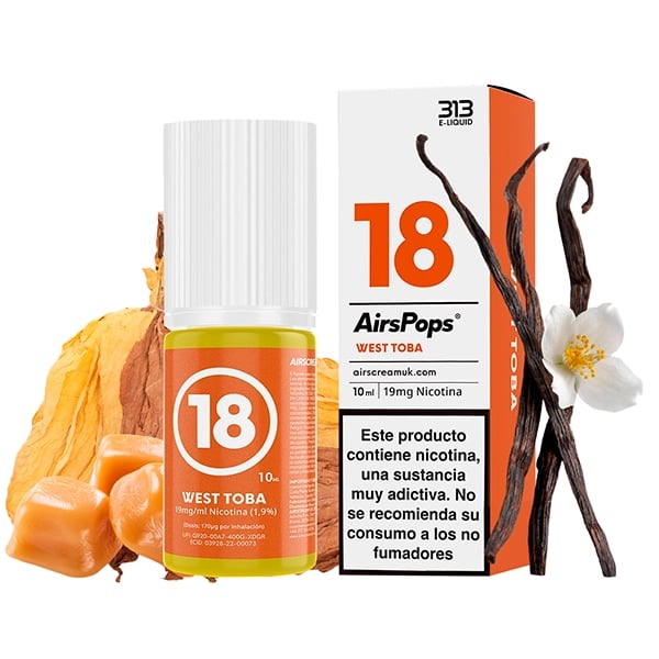 313 Nic Salts - No.18 West Toba 10ml (by Airscream)