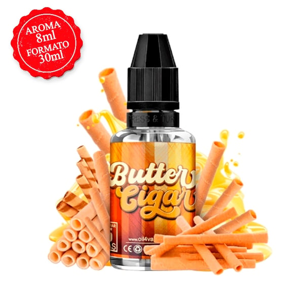 Aroma Butter Cigar - Oil4Vap 8ml (Longfill)