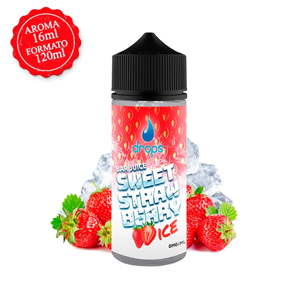 Aroma Sweet Strawberry Ice - Drops Bar Juice (Longfill)