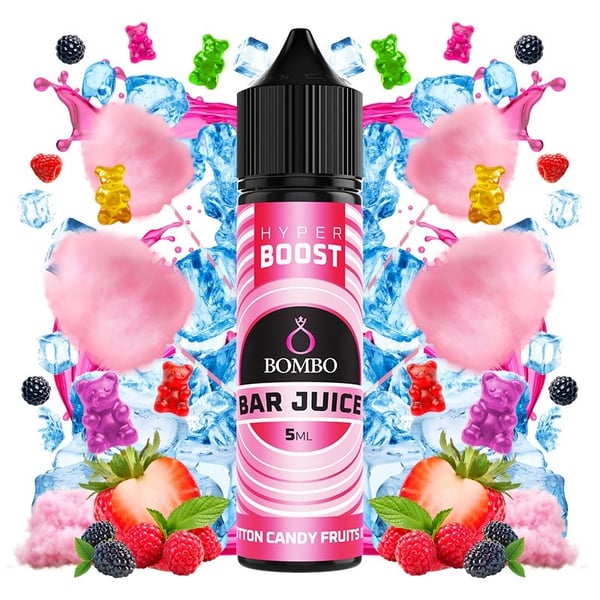 Aroma Cotton Candy Fruits Ice - Bar Juice Hyper Boost by Bombo (Longfill)