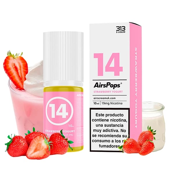 313 Nic Salts - No.14 Strawberry Yogurt 10ml (by Airscream)
