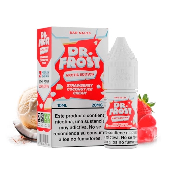 Sales Strawberry Coconut Ice - Dr Frost Salts 10ml