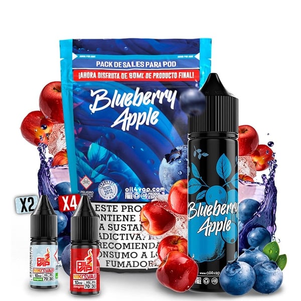 Pack Blueberry Apple + NikoVaps - Oil4Vap Sales - 60ml