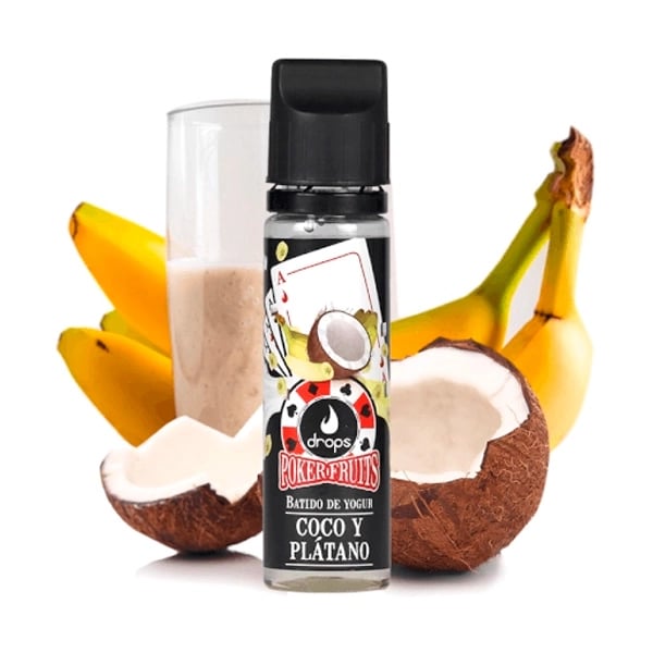 Batido de Coco y Plátano - Drops Poker Fruits 50ml