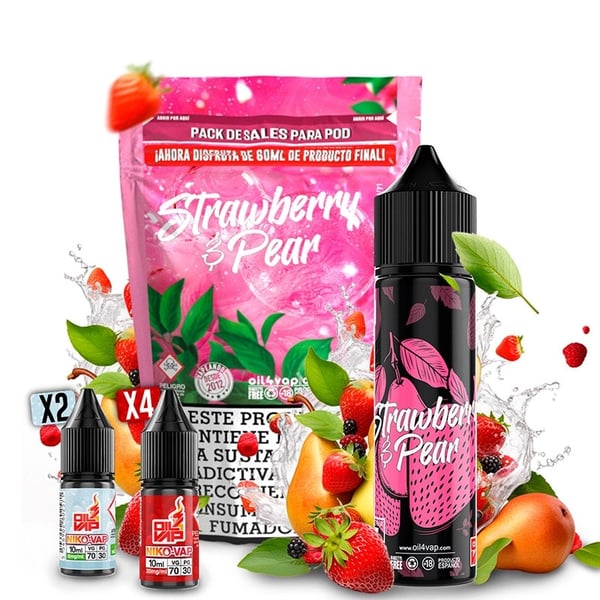 Pack Strawberry Pear + NikoVaps - Oil4Vap Sales - 60ml