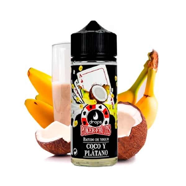 Aroma Batido de Coco y Plátano - Drops Poker Fruits (Longfill)