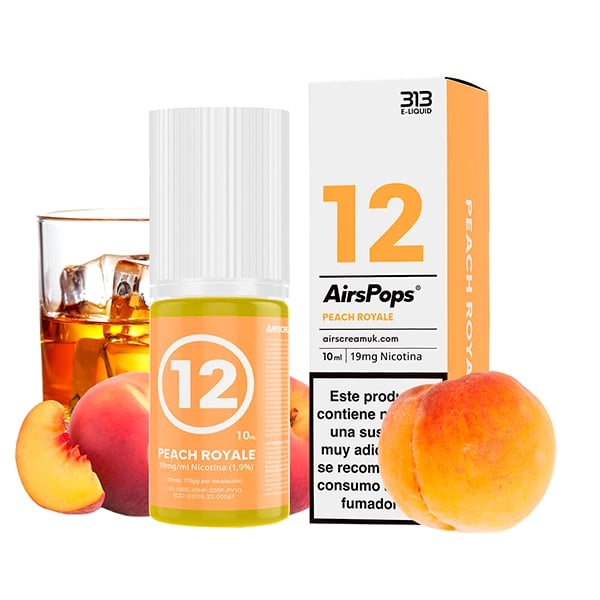 313 Nic Salts - No.12 Peach Royale 10ml (by Airscream)