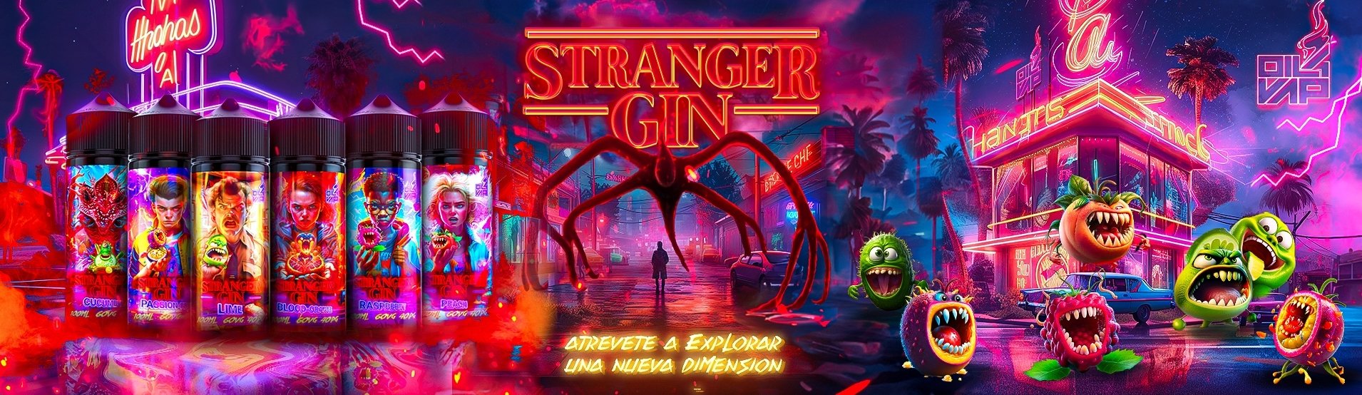 Gin Raspberry - Oil4Vap Stranger Gins 100ml