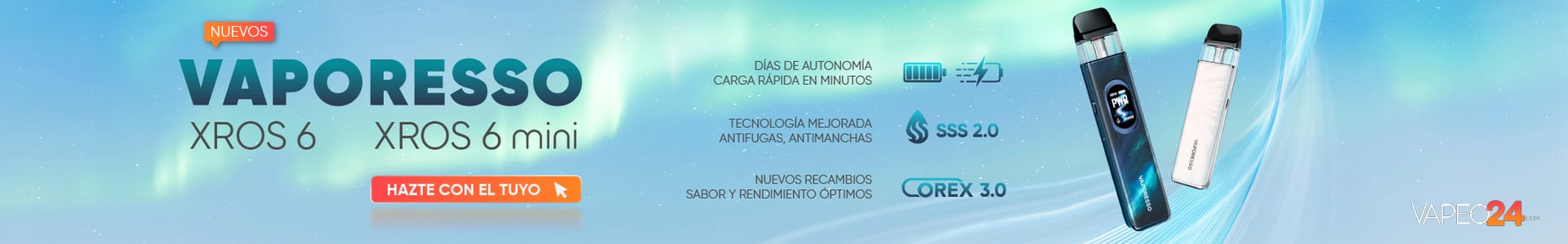 Nuevos Vaporesso Xros 6 y Xros 6 mini