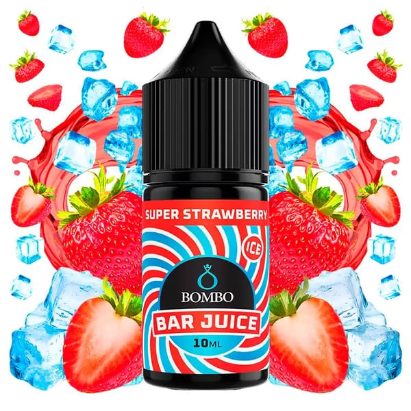Aroma Super Strawberry Ice - Bar Juice by Bombo (Longfill para Sales)