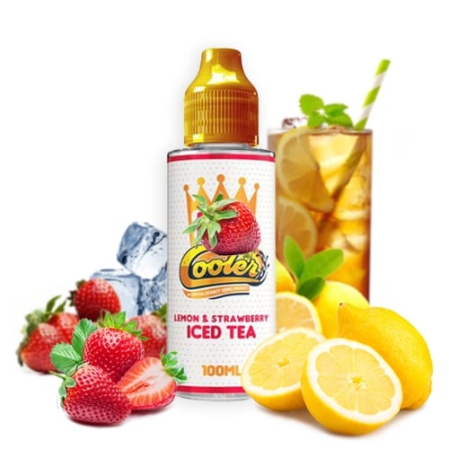 Lemon & Strawberry Iced Tea 100ml - DK Cooler