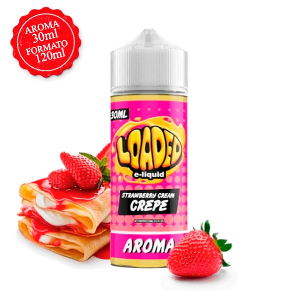 Aroma Strawberry Cream Crepe - Loaded 30ml (Longfill)