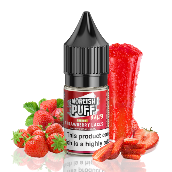 Strawberry Laces Sherbet - Moreish Puff Nic Salt