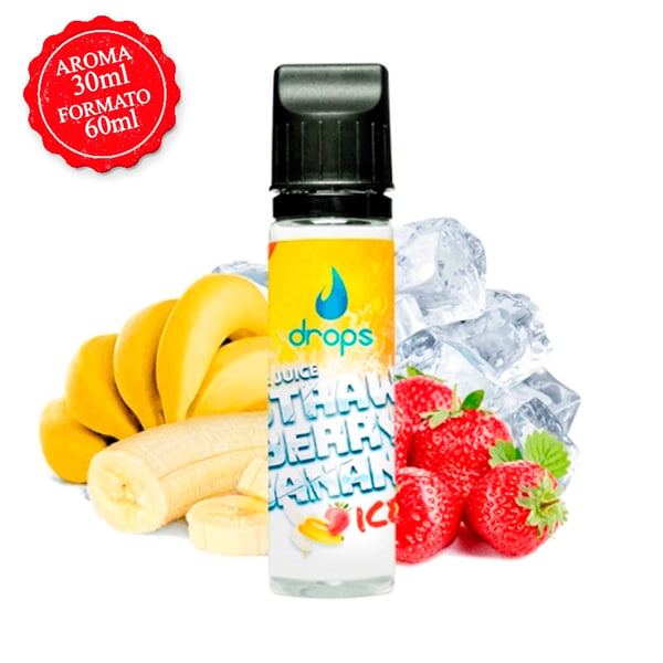 Aroma Strawberry Banana Ice - Drops Bar Juice (Longfill)
