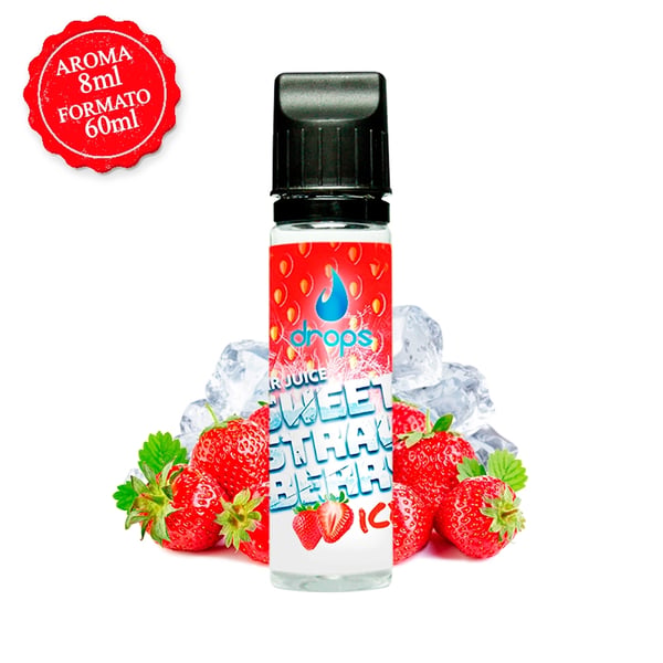 Aroma Sweet Strawberry Ice - Drops Bar Juice (Longfill)