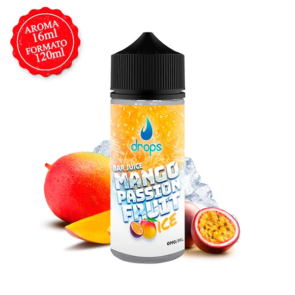 Aroma Mango Passion Fruit Ice - Drops Bar Juice (Longfill)