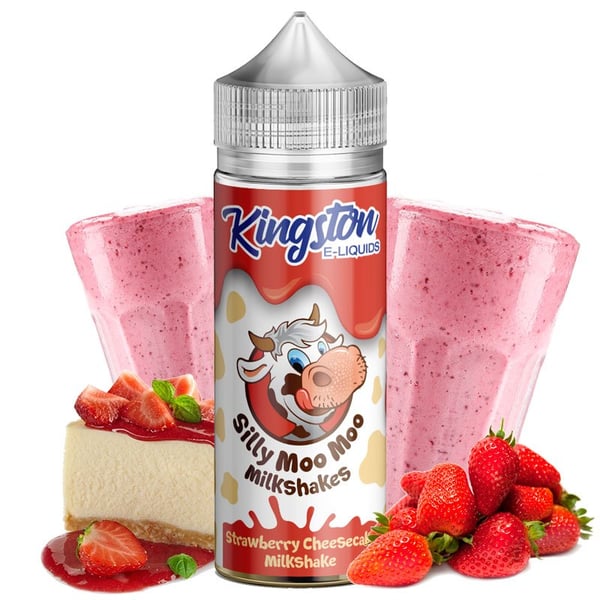 Strawberry Cheesecake Milkshake 100ml - Kingston