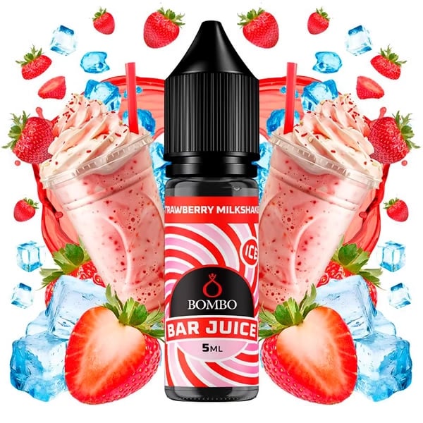 Aroma Strawberry Milkshake Ice - Bar Juice by Bombo (Longfill para Sales)