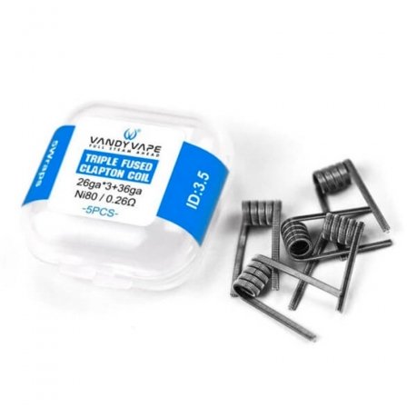 Resistencias Triple Fused Clapton Mato - Vandy Vape