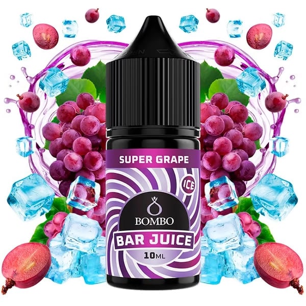 Aroma Super Grape Ice - Bar Juice by Bombo (Longfill para Sales)