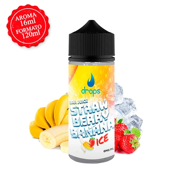 Aroma Strawberry Banana Ice - Drops Bar Juice (Longfill)
