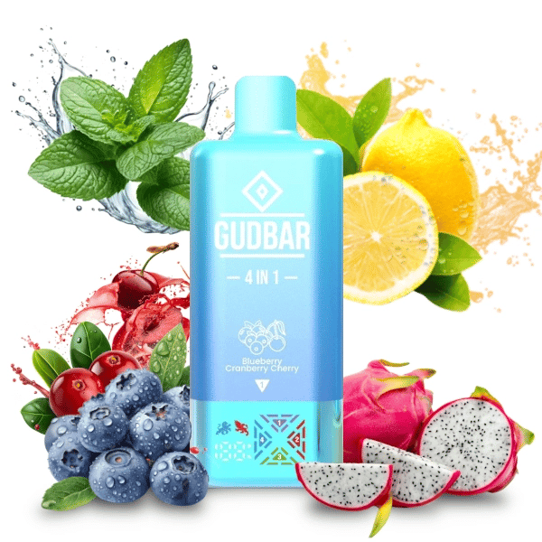 Gudbar 4 in 1 - Blueberry Cherry, Dragon Fruit, Menthol, Lemon
