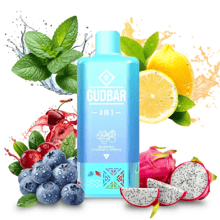 Gudbar 4 in 1 - Blueberry Cherry, Dragon Fruit, Menthol, Lemon