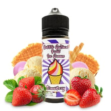 Bubble Custard Fruit Ice Cream - Strawberry 100ml