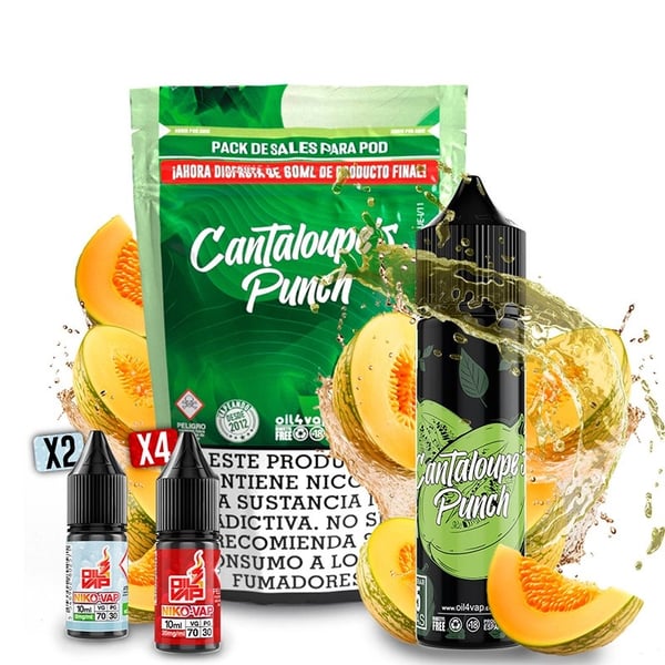 Pack Cantaloupes Punch + NikoVaps - Oil4Vap Sales - 60ml