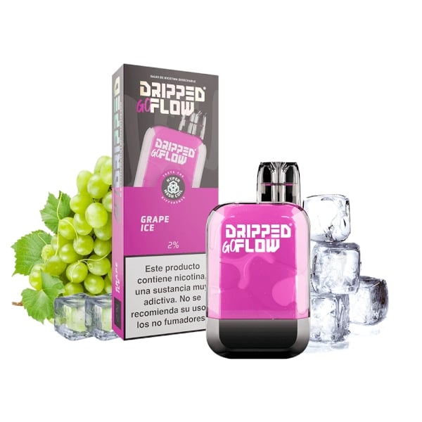 Vaper desechable Grape Ice - Dripped GoFlow