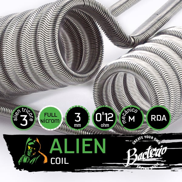 Bacterio Coils - Alien Full Ni80 (Resistencias Artesanales)