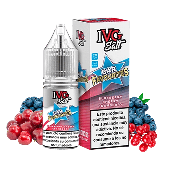 Salts Blueberry Cherry Cranberry - IVG - Favourite Bar - 10ml