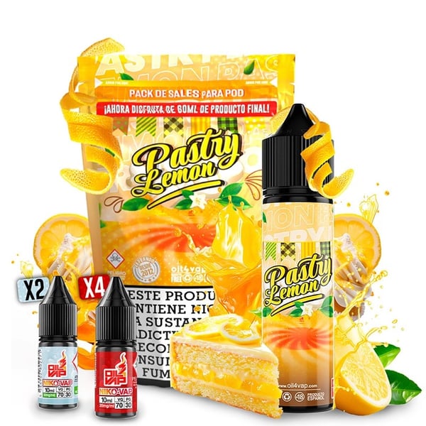 Pack Pastry Lemon + NikoVaps - Oil4Vap Sales - 60ml