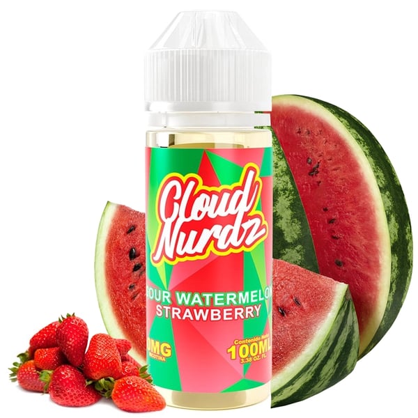 Sour Watermelon Strawberry - Cloud Nurdz 100ml