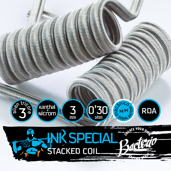 Bacterio Coils - Ink Ka1/Ni80 (Resistencias Artesanales)