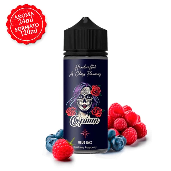 Aroma Blue Raz - Blackout Opium 24ml (Longfill)