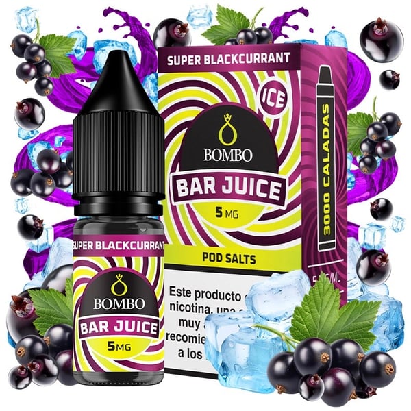 Sales Super Blackcurrant - Bar Juice by Bombo 10ml