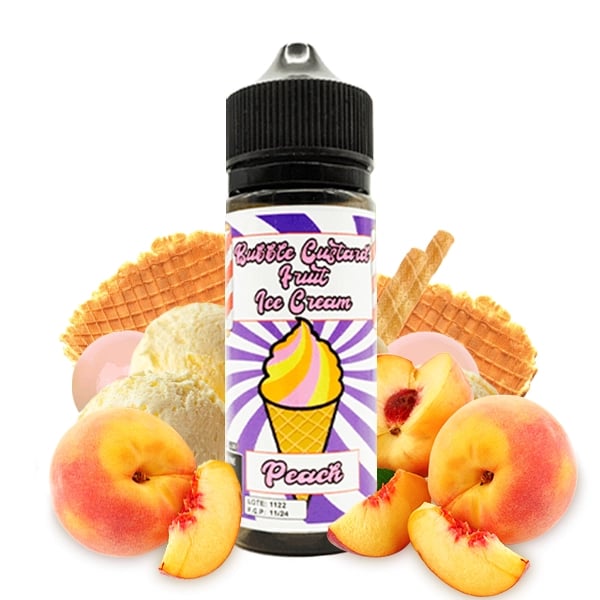 Bubble Custard Fruit Ice Cream - Peach 100ml