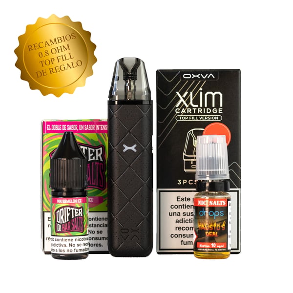 Pack Dejar de Fumar - Oxva Xlim Go + Sales 10mg