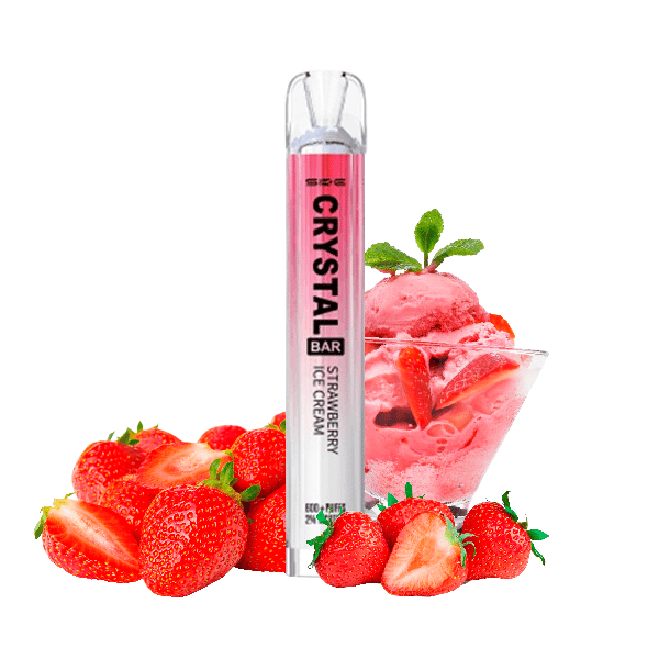 Vaper desechable - Strawberry ice Cream Crystal Bar - Ske