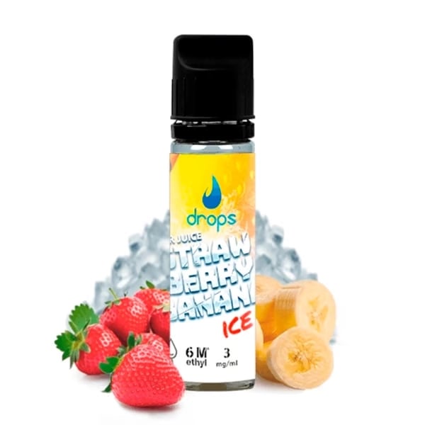 Strawberry Banana Ice - Drops All In 10ml (Longfill)